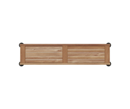 Straight Teak Shower Seat 48 in. in Teak