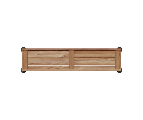Straight Teak Shower Seat 60 in. in Teak