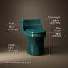 San Souci® One-piece compact elongated toilet with concealed trapway, 1.28 gpf