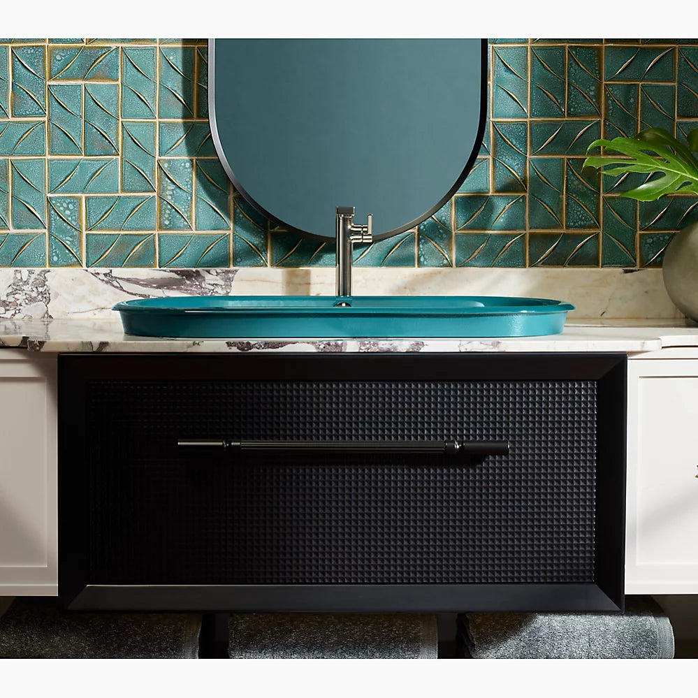Iron Plains® 33" oval drop-in / undermount / vessel bathroom sink