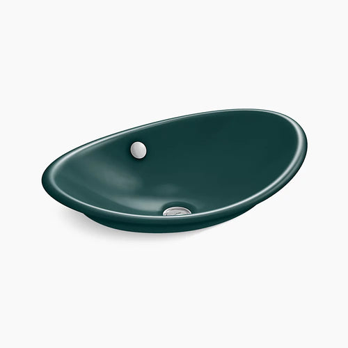 Iron Plains® 20-3/4" oval vessel bathroom sink