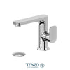 Tenzo Single hole lavatory faucet with Non-Overflow Drain, Delano (*Available: Early December 2026) – DE10-W-XX