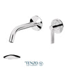 Tenzo Wall mount lavatory faucet with Non-Overflow Drain – PAL14-W-XX