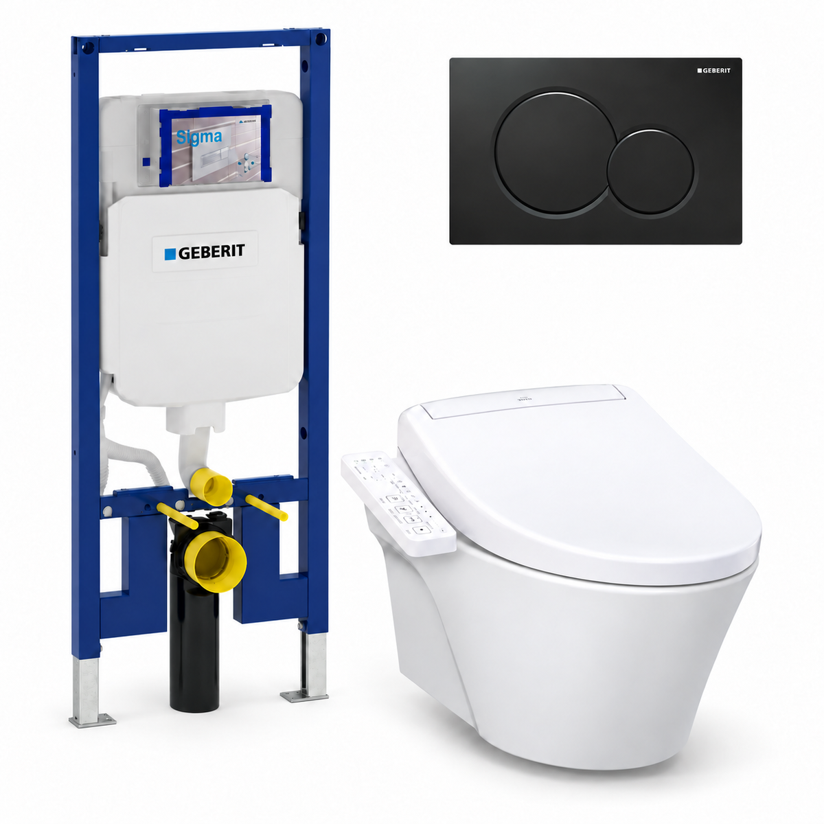TOTO AP WASHLET and Geberit wall-hung toilet complete kit TG-AP-S2-24-115770DW5