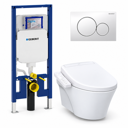 TOTO AP WASHLET and Geberit wall-hung toilet complete kit TG-AP-S2-24-115882111
