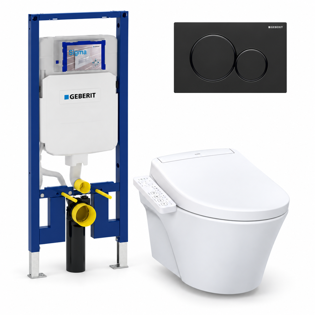 TOTO AP WASHLET and Geberit wall-hung toilet complete kit TG-AP-S2-24-115882161