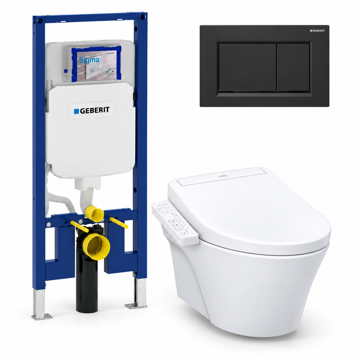 TOTO AP WASHLET and Geberit wall-hung toilet complete kit TG-AP-S2-24-115883161