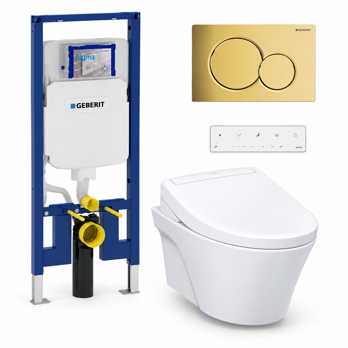 TOTO AP WASHLET and Geberit wall-hung toilet complete kit TG-AP-S5-24-115770DT5