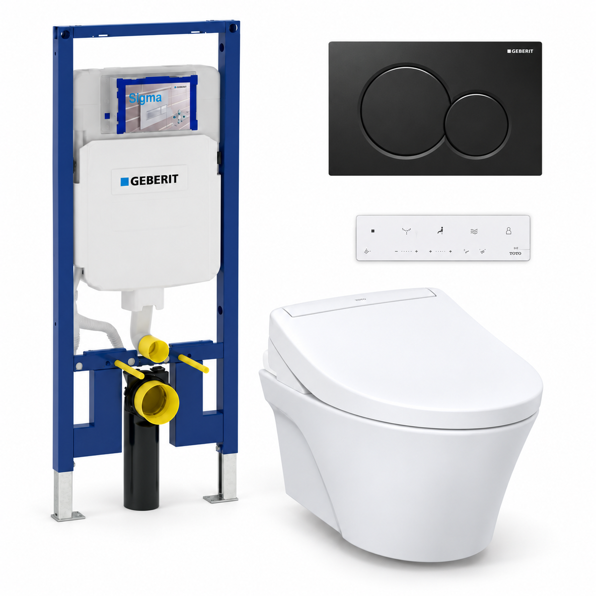 TOTO AP WASHLET and Geberit wall-hung toilet complete kit TG-AP-S5-24-115770DW5