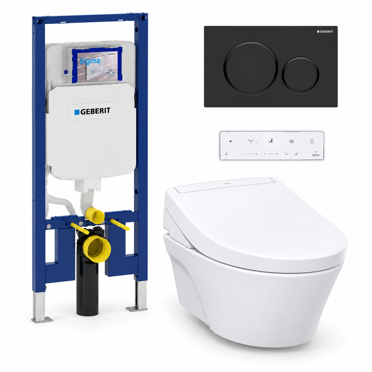TOTO AP WASHLET and Geberit wall-hung toilet complete kit TG-AP-S5-24-115882161