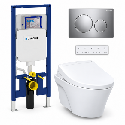 TOTO AP WASHLET and Geberit wall-hung toilet complete kit TG-AP-S5-24-115882KH1