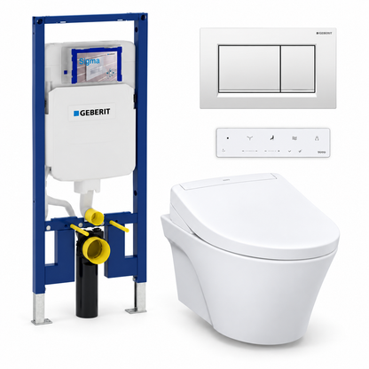 TOTO AP WASHLET and Geberit wall-hung toilet complete kit TG-AP-S5-24-115883111