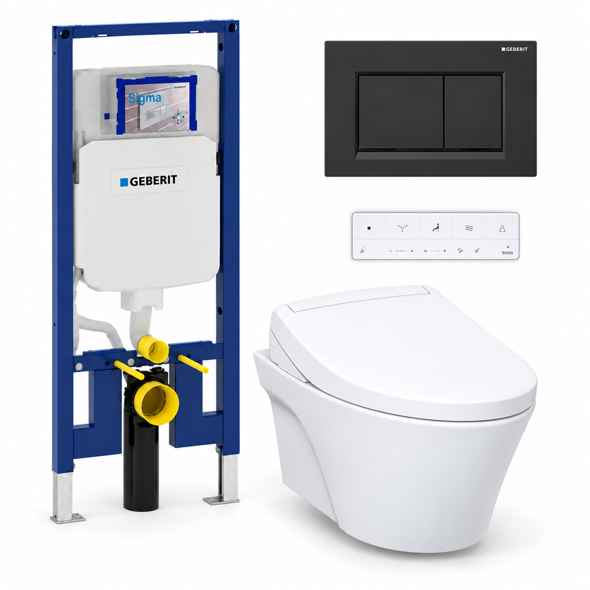 TOTO AP WASHLET and Geberit wall-hung toilet complete kit TG-AP-S5-24-115883161