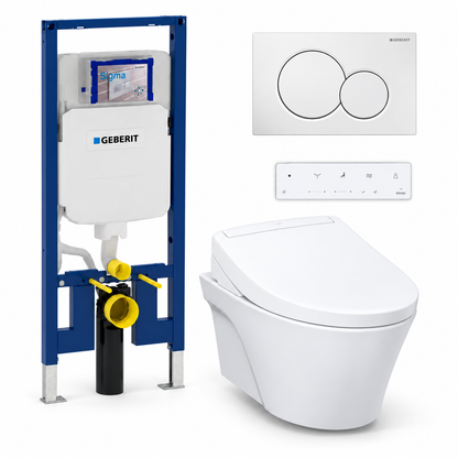 TOTO AP WASHLET and Geberit wall-hung toilet complete kit TG-AP-S5-26-115770115