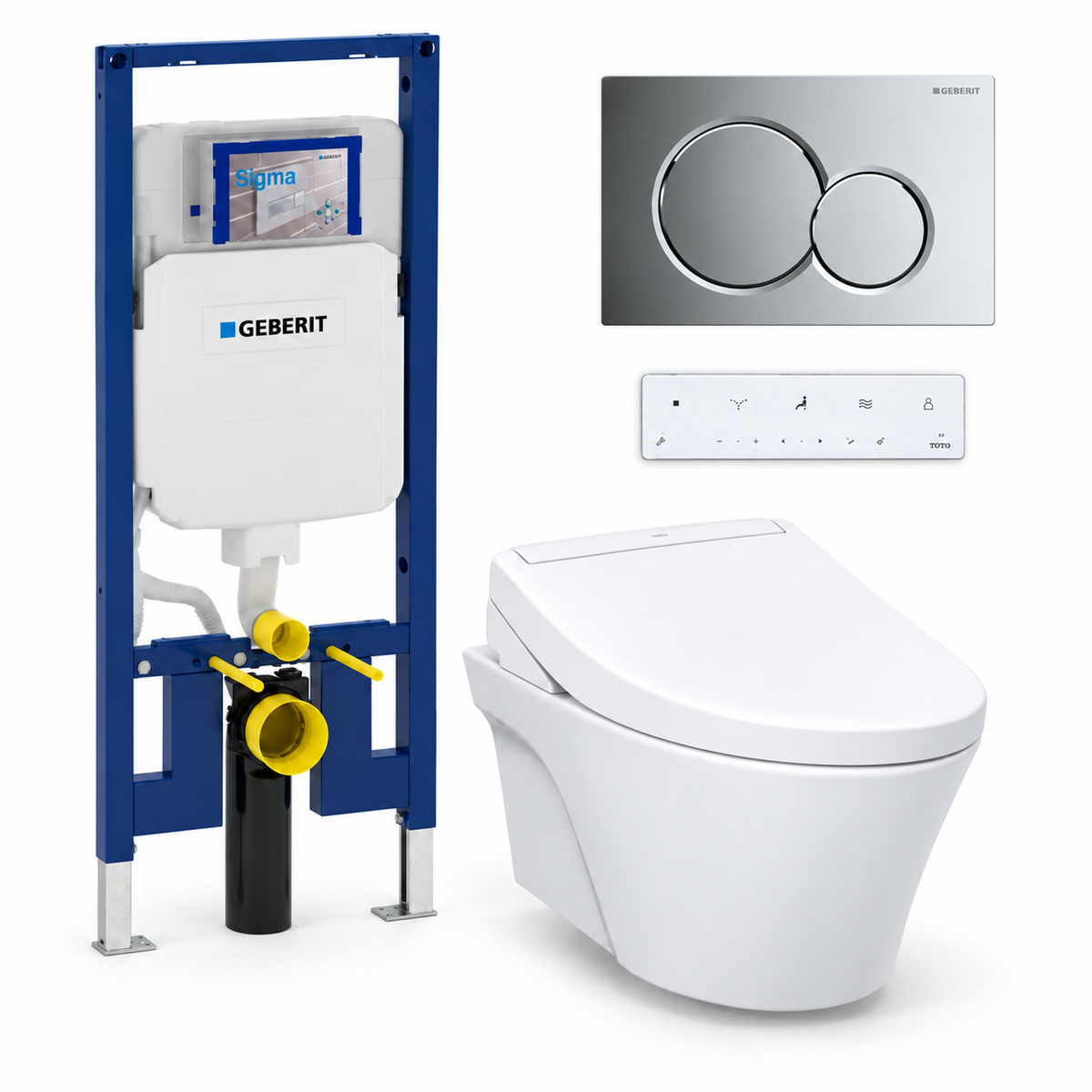 TOTO AP WASHLET and Geberit wall-hung toilet complete kit TG-AP-S5-26-115770215