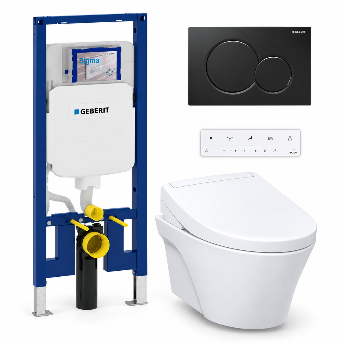 TOTO AP WASHLET and Geberit wall-hung toilet complete kit TG-AP-S5-26-115770DW5