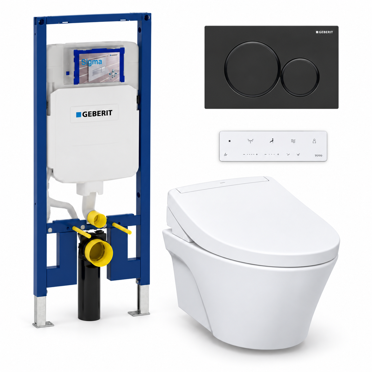TOTO AP WASHLET and Geberit wall-hung toilet complete kit TG-AP-S5-26-115882161