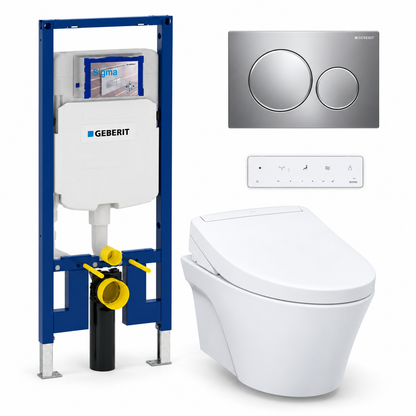 TOTO AP WASHLET and Geberit wall-hung toilet complete kit TG-AP-S5-26-115882KH1