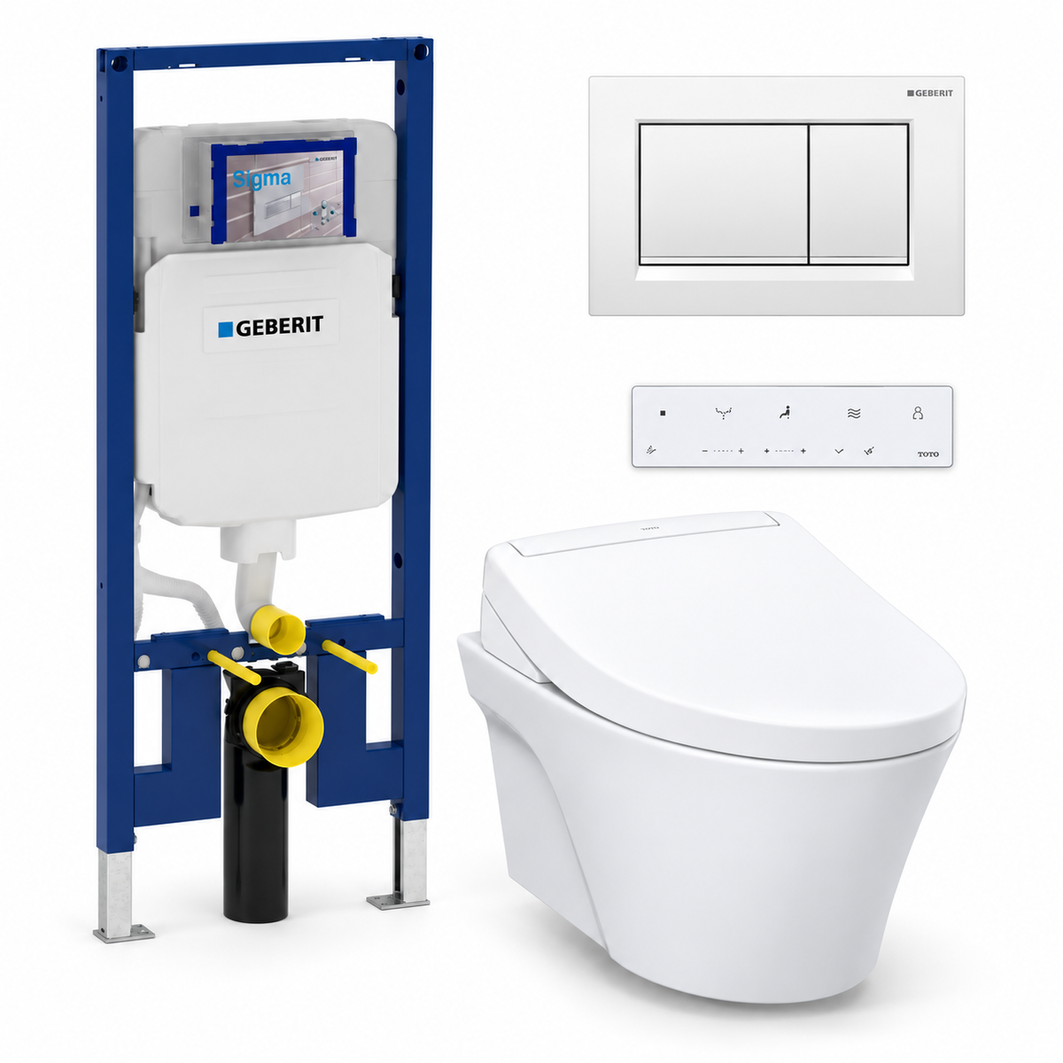 TOTO AP WASHLET and Geberit wall-hung toilet complete kit TG-AP-S5-26-115883111