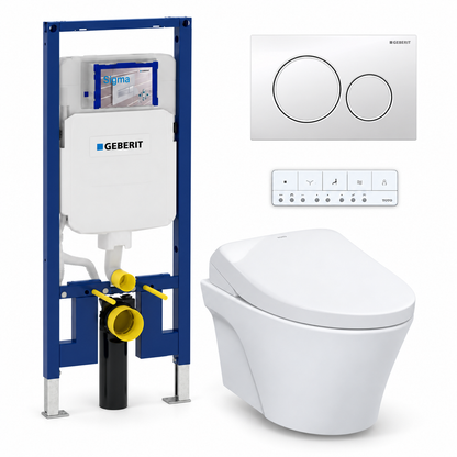 TOTO AP WASHLET and Geberit wall-hung toilet complete kit TG-AP-S7-24-115882111