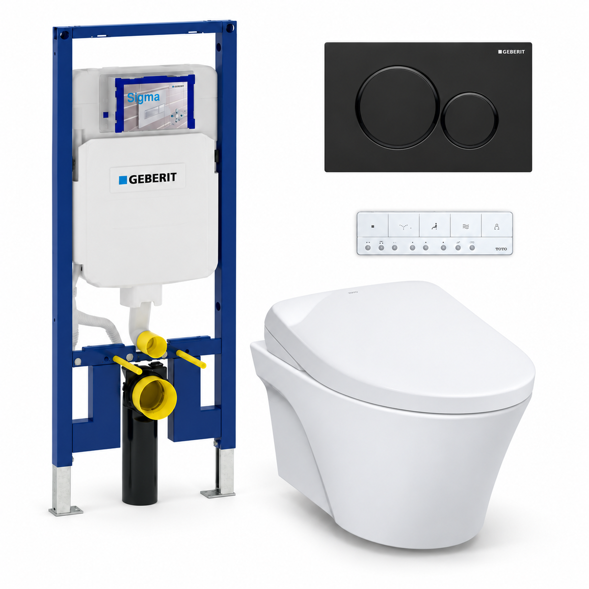 TOTO AP WASHLET and Geberit wall-hung toilet complete kit TG-AP-S7-24-115882161