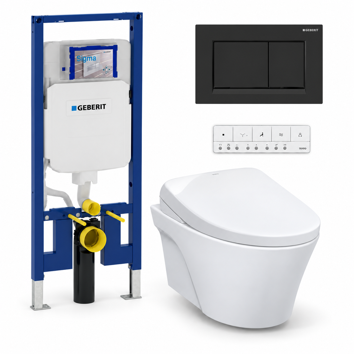 TOTO AP WASHLET and Geberit wall-hung toilet complete kit TG-AP-S7-24-115883161