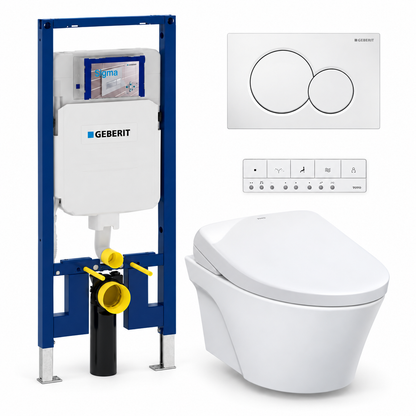 TOTO AP WASHLET and Geberit wall-hung toilet complete kit TG-AP-S7-26-115770115
