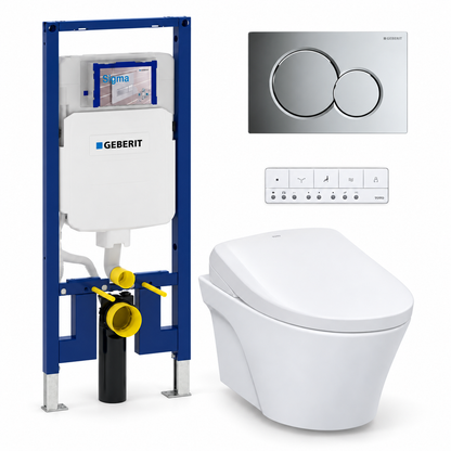 TOTO AP WASHLET and Geberit wall-hung toilet complete kit TG-AP-S7-26-115770215