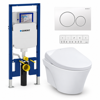 TOTO AP WASHLET and Geberit wall-hung toilet complete kit TG-AP-S7-26-115882111