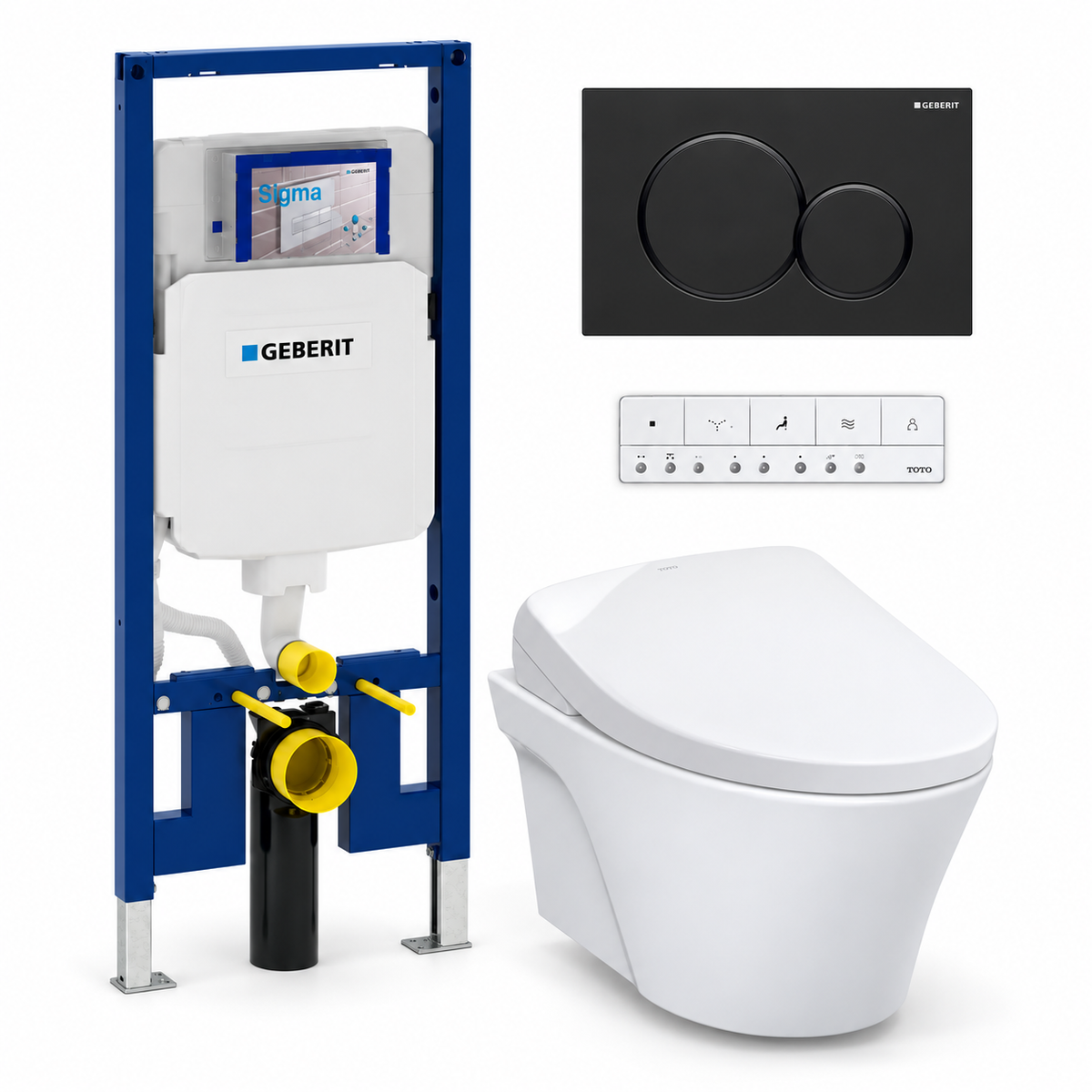 TOTO AP WASHLET and Geberit wall-hung toilet complete kit TG-AP-S7-26-115882161