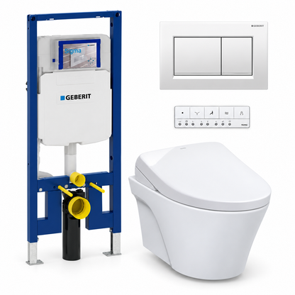 TOTO AP WASHLET and Geberit wall-hung toilet complete kit TG-AP-S7-26-115883111