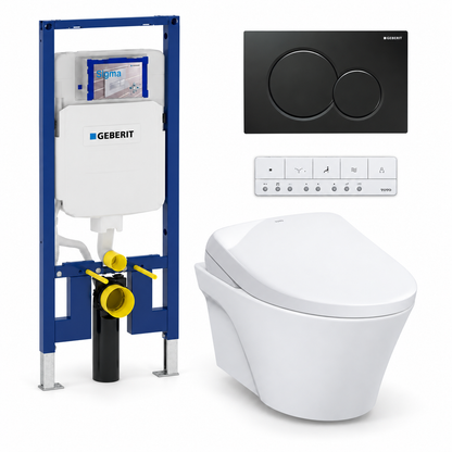 TOTO AP WASHLET and Geberit wall-hung toilet complete kit TG-AP-S7A-24-115770DW5
