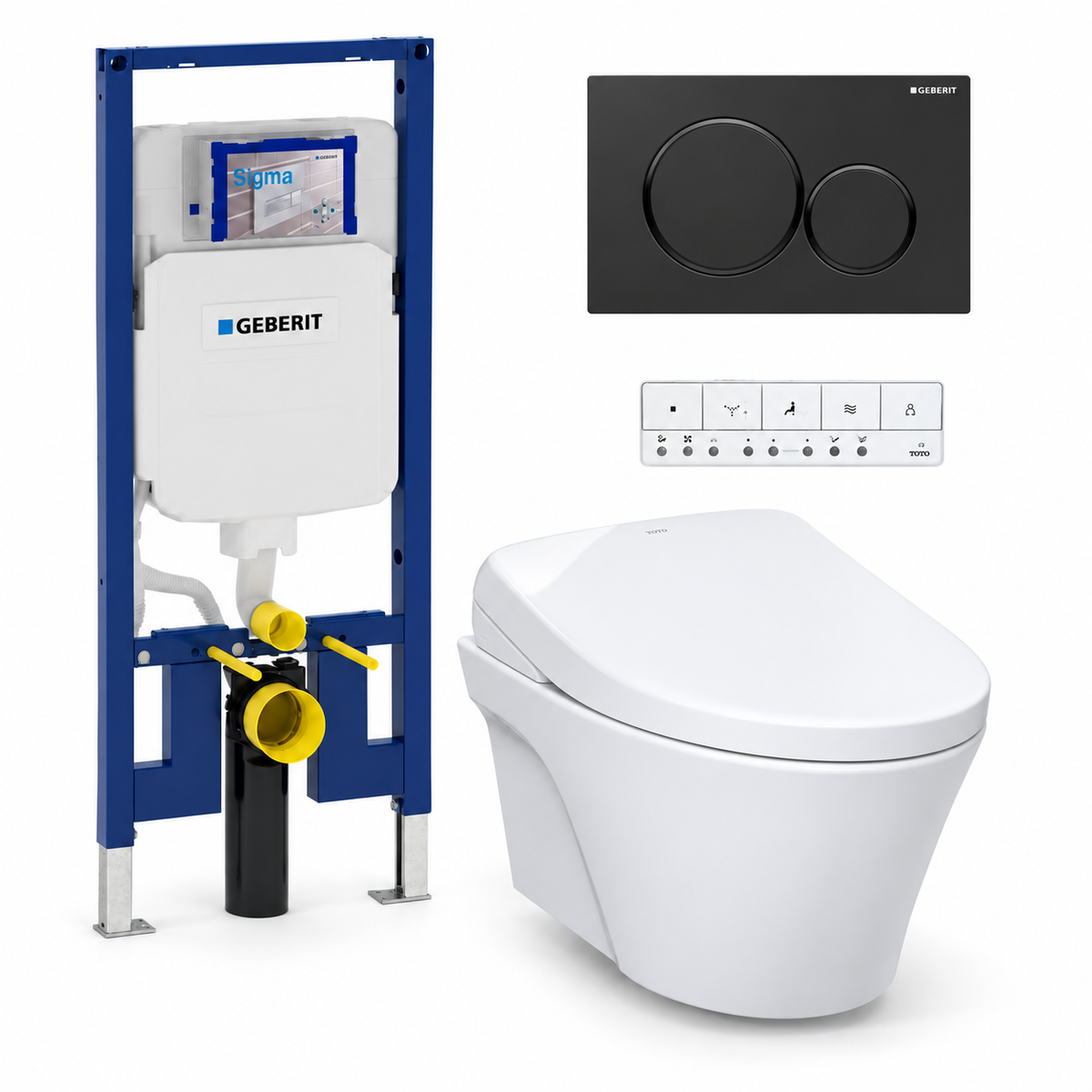 TOTO AP WASHLET and Geberit wall-hung toilet complete kit TG-AP-S7A-24-115882161