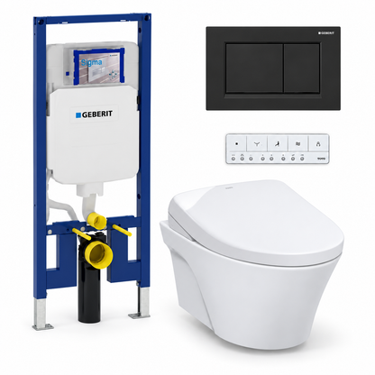 TOTO AP WASHLET and Geberit wall-hung toilet complete kit TG-AP-S7A-24-115883161