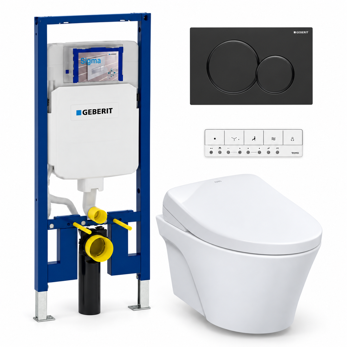 TOTO AP WASHLET and Geberit wall-hung toilet complete kit TG-AP-S7A-26-115882161