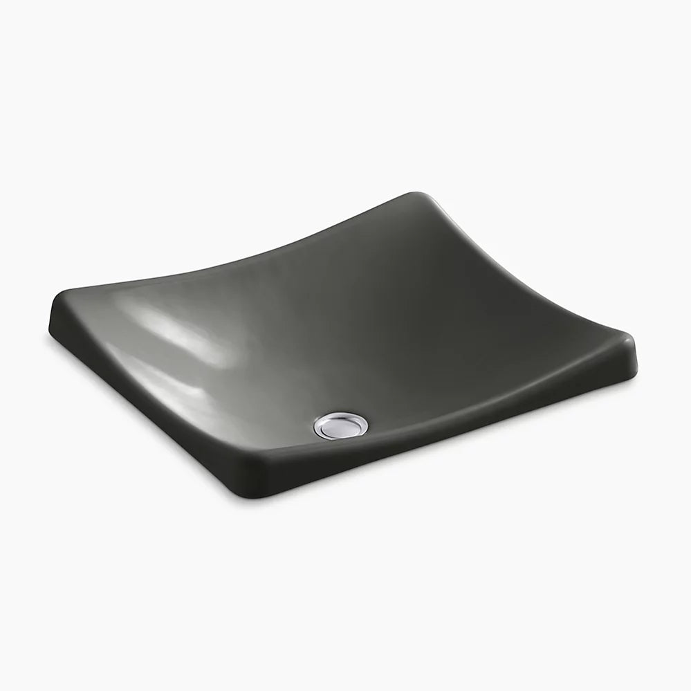 DemiLav® 18-1/4" rectangular vessel bathroom sink, no overflow