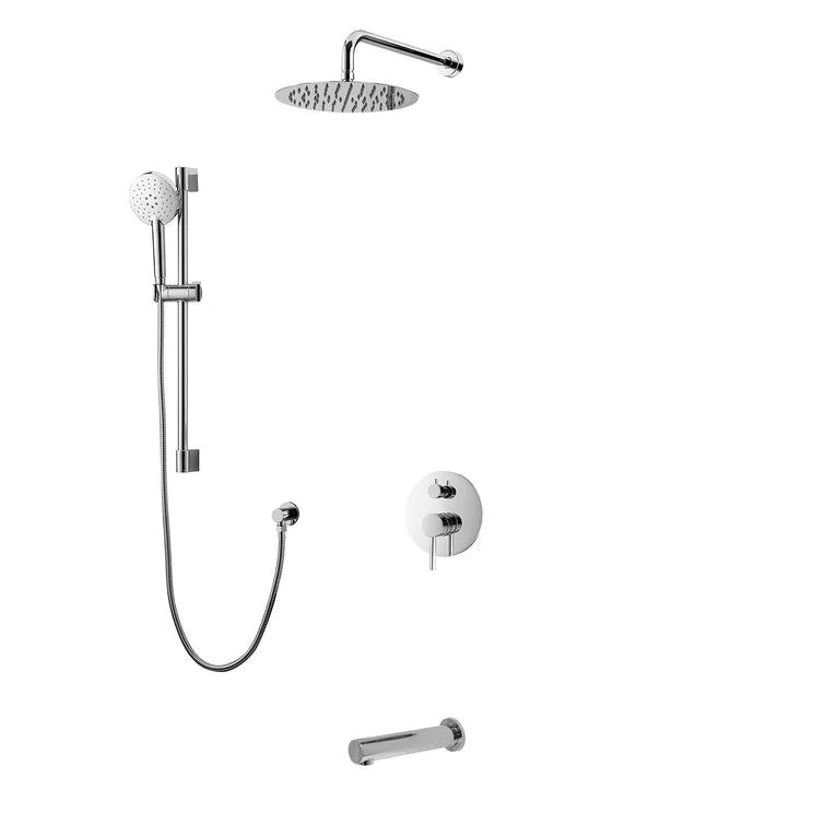 Three Way Pressure Balanced Shower System F55104 - 4C12ATS - Golzar Home