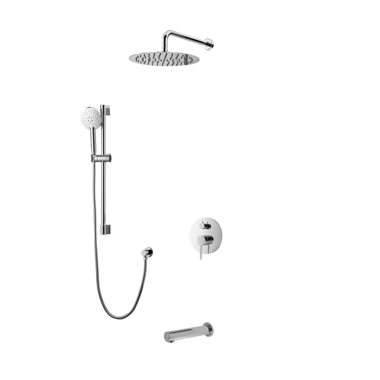 Three Way Pressure Balanced Shower System F55104 - 4C12ATS - Golzar Home