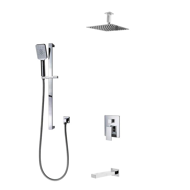 Three Way Pressure Balanced Shower System F55123 - 4C12ATS - Golzar Home
