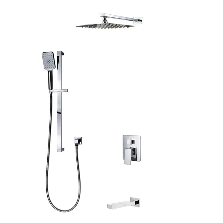 Three Way Pressure Balanced Shower System F55123 - 4C12ATS - Golzar Home