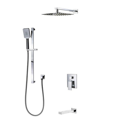 Three Way Pressure Balanced Shower System F55123 - 4C12ATS - Golzar Home