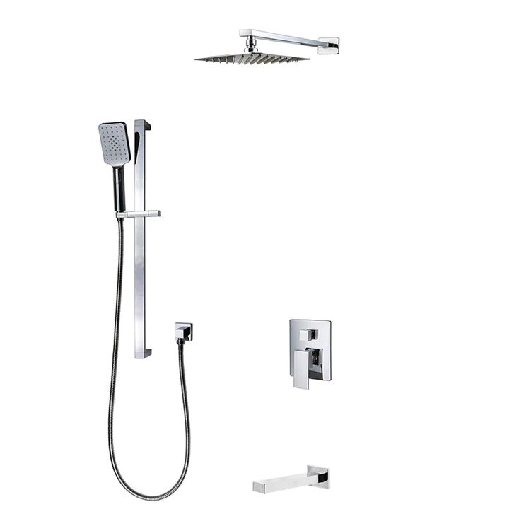 Three Way Pressure Balanced Shower System F55123 - 4C12ATS - Golzar Home
