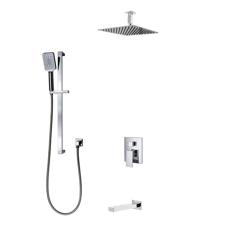 Three Way Pressure Balanced Shower System F55123 - 4C12ATS - Golzar Home
