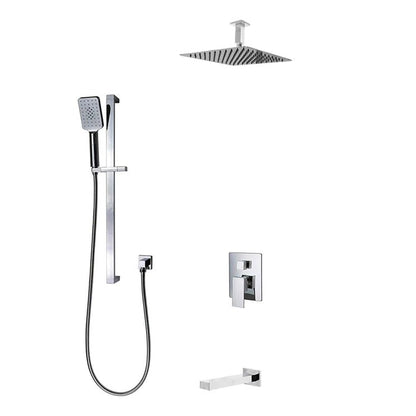 Three Way Pressure Balanced Shower System F55123 - 4C12ATS - Golzar Home