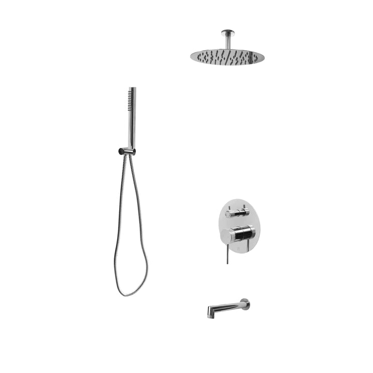 Three Way Pressure Balanced Shower System F55200 - W10ATS - Golzar Home