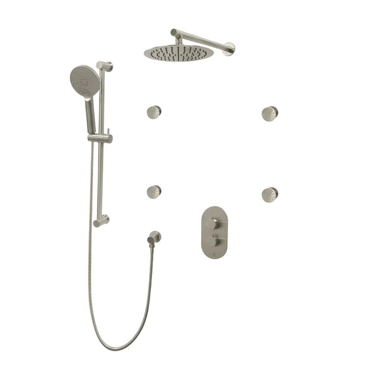 Three Way Thermostatic Shower System F57104 - W12ASB4 - Golzar Home