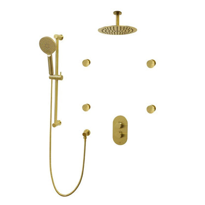 Three Way Thermostatic Shower System F57104 - W12ASB4 - Golzar Home