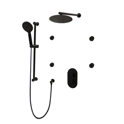 Three Way Thermostatic Shower System F57104 - W12ASB4 - Golzar Home