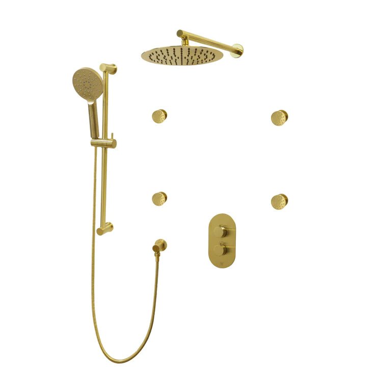 Three Way Thermostatic Shower System F57104 - W12ASB4 - Golzar Home