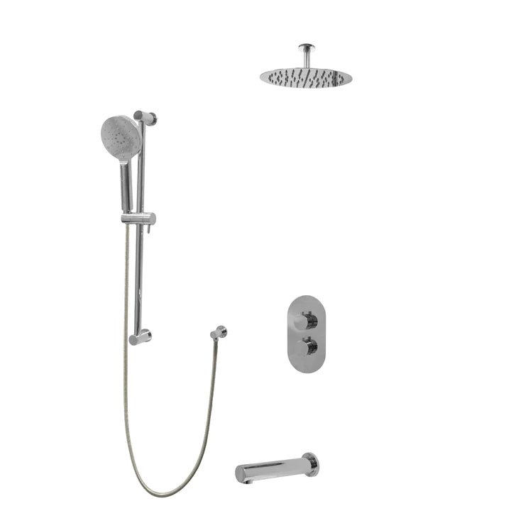 Three Way Thermostatic Shower System F57104 - W12ATS - Golzar Home
